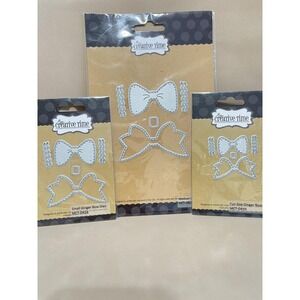 My Creative Time Ginger Bow Die Set Fun, Small and Medium Size Gingerbread Bows